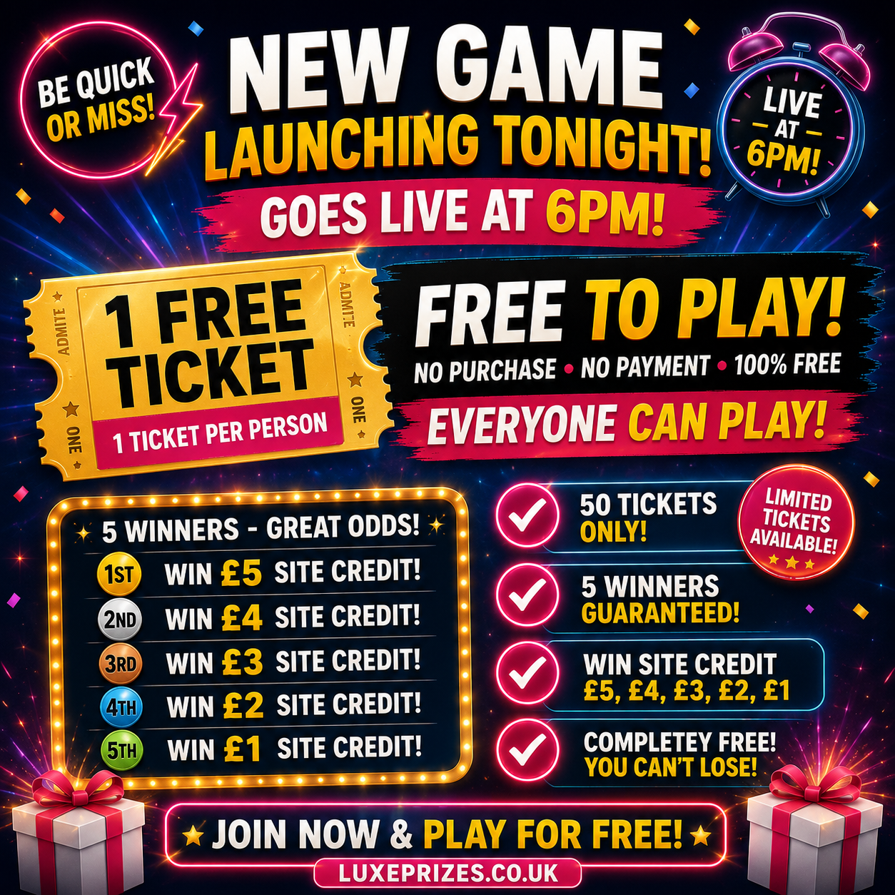 🎁 FREE SITE CREDIT 🎉