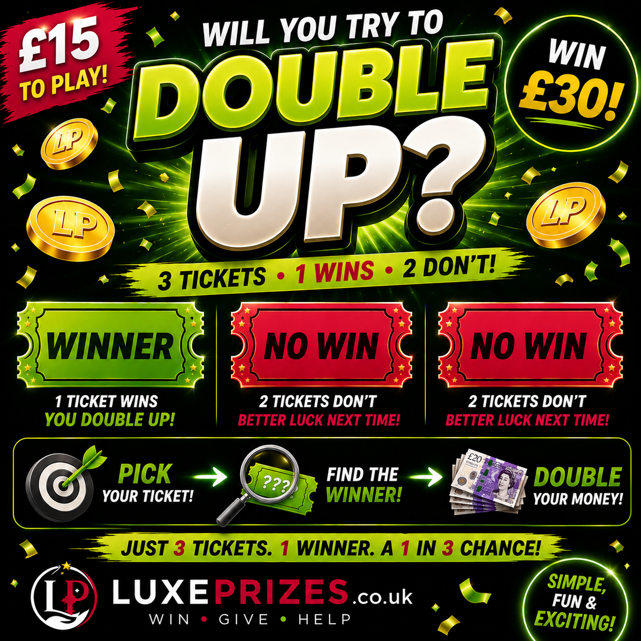 £15 Double Up