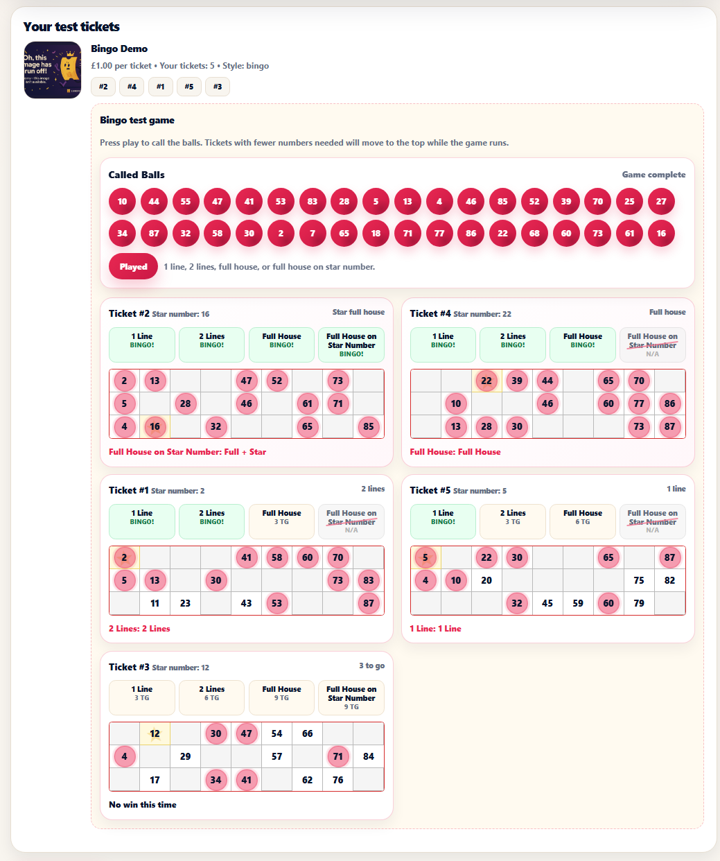 Bingo Games
